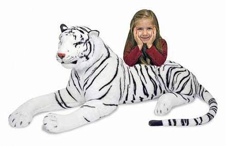 Мягкая игрушка "Белый тигр", 170 х 51 см. 